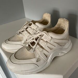 Cream Athletic Sneakers